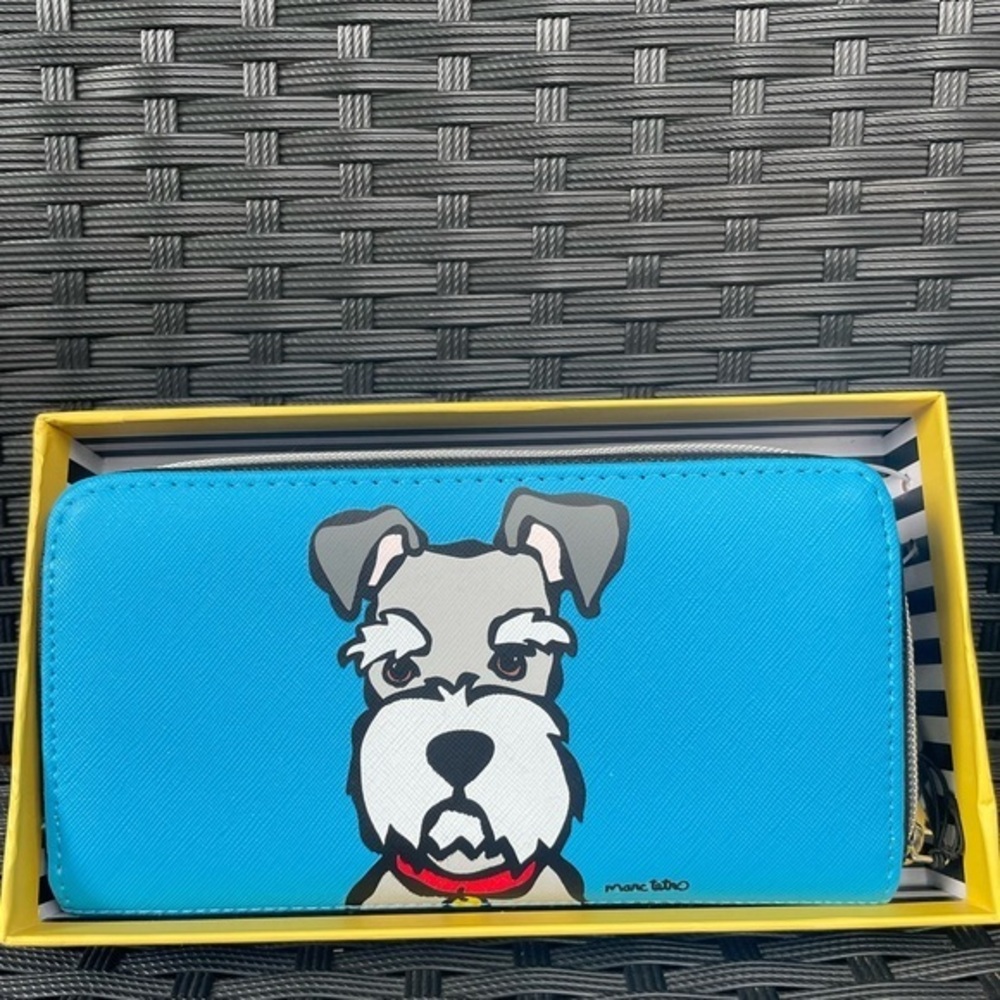Marc Tetro Blue Dog Design Wallet.